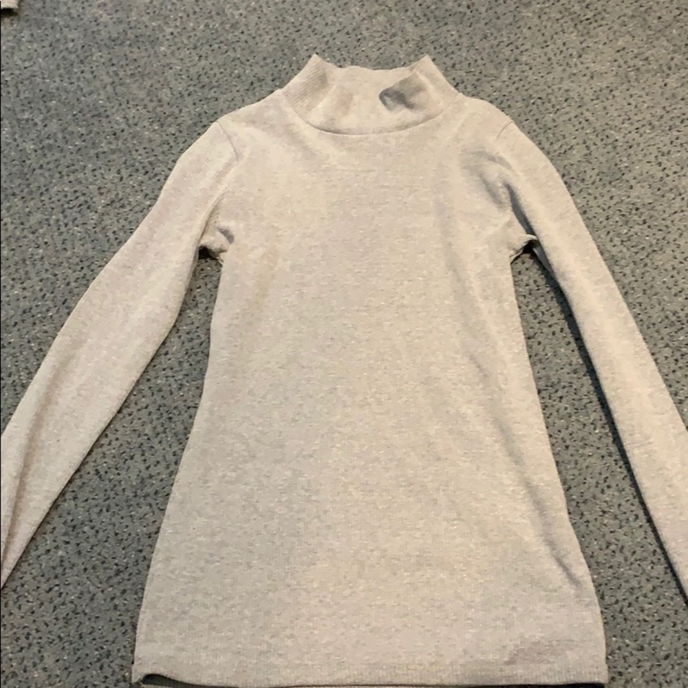 Cotton gray turtle neck.